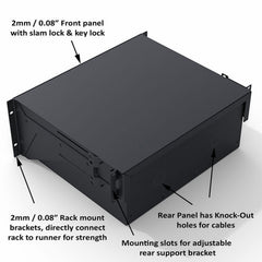 Penn Elcom 3U Touring Grade Rack-Schublade (R2293/3UK)