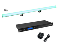 Eurolite Set 10X Led Pr-100/32 Pixel Rail DMX + Logiciel DMX