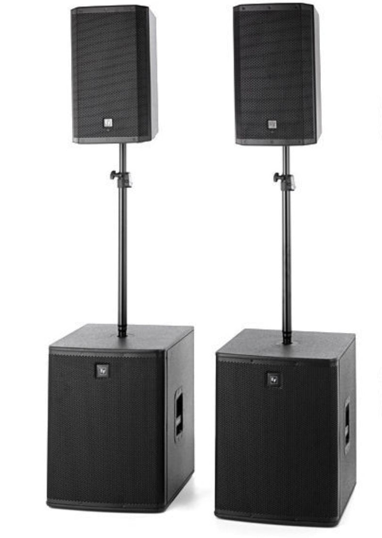 ElectroVoice EV 3400W Active PA System ZLX12P Top + ELX118P Sub DJ D Simply Sound and Lighting