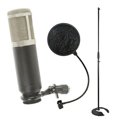 Citronic CCU3 USB Studio Microphone à condensateur pour enregistrement sur ordinateur