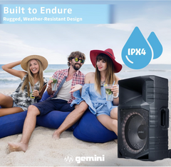 Gemini GXP-T1500 All-weather Rechargeable Battery Bluetooth Party Speaker
