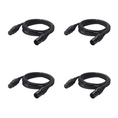 4x DAP Audio 5Pin Male to Female XLR Cable (6m)
