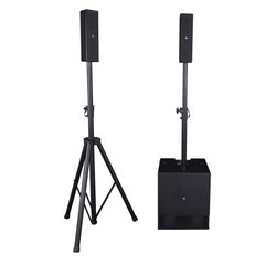 2x Proel Session 4 Compact Portable Array PA System 1200W + MQ12USB Mixer