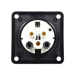 PCE 16A 230V 2P+E Black Panel Socket (313-6X)