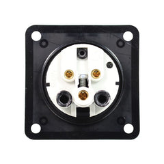 PCE 16A 230V 2P+E Schwarze Einbausteckdose (313-6X)