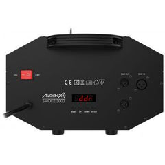Audibax Smoke 3000 Black Smoke Machine 3000W DMX Wired & Wireless Remote