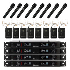 Intim UHF 8 Way Wireless Microphone System Beltpack & Handheld