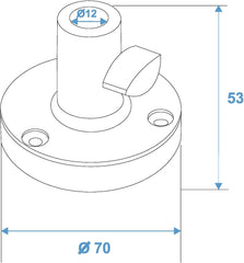 OMNITRONIC Halter Typ B f. Tisch-Mikrofonarm sw