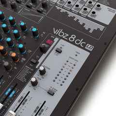 LD Systems VIBZ 8 DC Console de mixage 8 canaux avec DFX et compresseur