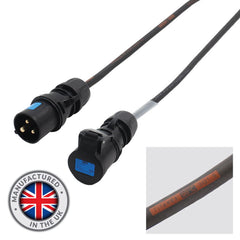 LEDJ 2m 1.5mm 16A Male - 16A Female Cable, PCE Midnight