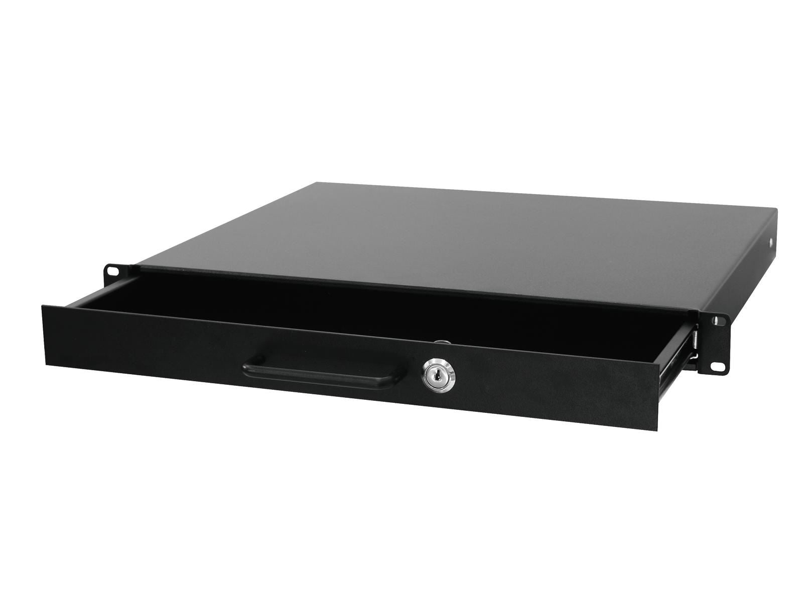Single Rack Accessory Drawer Omnitronic Rack Drawer with Lock 1U Lockable – Simply Sound and Lighting