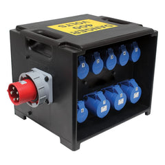 PCE MERZ Verteilerkasten 63A 3PH RCBO Power Distro Marquee Event Lighting
