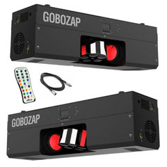 2x Chauvet DJ GOBOZAP LED Barrel Scanner Effet Light Bundle