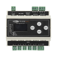Showtec TR-512 Install DIN Rail DMX Trigger Recorder for Lighting