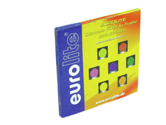 Filtre dichroïque rouge Eurolite cadre argenté Par-56