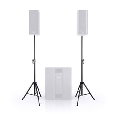 LD Systems DAVE 8 SET 2 2 x pied d'enceinte avec sac de transport + 2 x câble d'enceinte 5 m