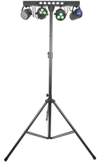 Système d'éclairage à effet Parbar LED QTX Stage Bar avec laser et stroboscope