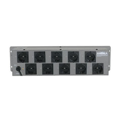 Showgear DJSwitch 10 Panneau de commutation 10 voies Sortie 10x Schuko