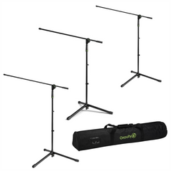 3x Gravity MS 5311 B Traveler Microphone Stand Lightweight Tripod and carry bag