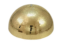 Eurolite Half Mirror Ball 50cm 500mm Gold Rotating Lighting Effect Decor Venue