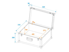 ROADINGER Universal Case Tour Pro 52x29x32 schwarz