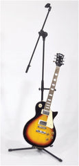 NJS NJS065B Microphone Stand with Boom Arm, Tripod Base and Guitar Stand