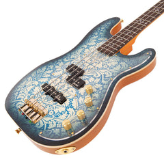 Joe Doe By Vintage - Lutetia Bass - Paisley Blueburst With Case