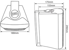 Adastra BC5A White 5.25" Active Stereo Speaker (Pair)