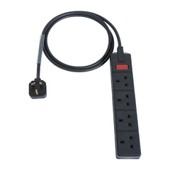 eLumen8 1m 1.5mm 13A Male - 13A 4G Female Extension Cable