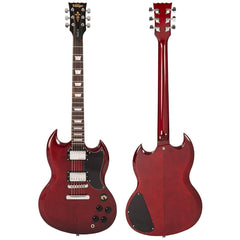 Vintage V69 Coaster Series Electric Guitar - Cherry Red