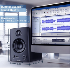 Gemini Sound SMX-3BT 100W Bluetooth Studio Monitor Speakers