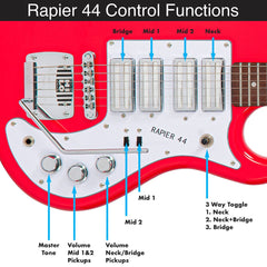 Rapier 44 Electric Guitar - Fiesta Red