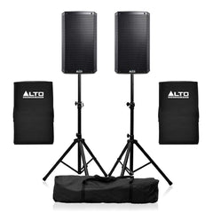 2x Alto TS312 2000W Système de sonorisation actif de 12 pouces avec couvercles et supports