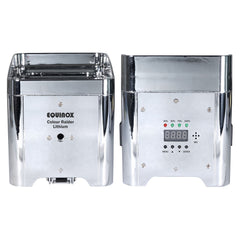 Equinox Color Raider Lithium-Batterie-Uplighter-Paket (Chromgehäuse)