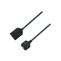 Masterplug 1 Gang 5 m 13 A HD-Netzverlängerungskabel, schwarz (EXS1315B)