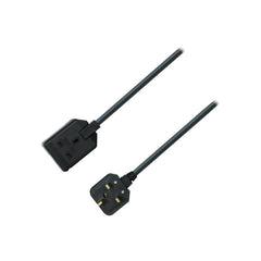 Masterplug 1 Gang 5m 13A HD Mains Extension Lead, Black (EXS1315B)