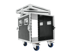 Roadinger Rack Profi Km 10U 55 cm mit Rollen