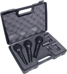 Kit de microphone dynamique Soundlab avec 3 microphones et étui de transport