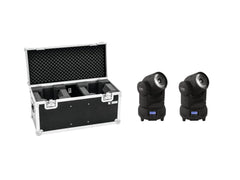 EUROLITE Set 2x LED TMH-X1 faisceau lyre + coffret