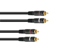 Omnitronic Rca Cable 2X2 0.3M