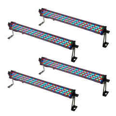 4x Thor LED-Lichtleiste, Deckenfluter, RGB, 0,5 m, DJ-Disco-Wandfluter