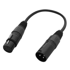 LEDJ 3-Pin Male - 5-Pin Female DMX Converter Cable