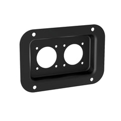 Penn Elcom Medium Mounting Dish Punched for 2x Neutrik Speakon/XLR Connector