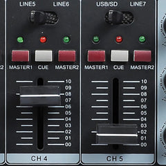 Table de mixage audio BST MX56U, montage en rack, table de mixage USB PA, matrice