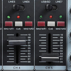 BST MX56U Audio Mixer Rackmount USB PA Mixing Desk Matrix