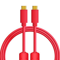 DJ Techtools Chroma Cable USB C - USB C 1M Red