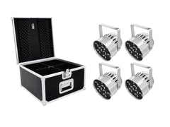 EUROLITE Set 4x LED PAR-56 HCL Long sil + Valise PRO