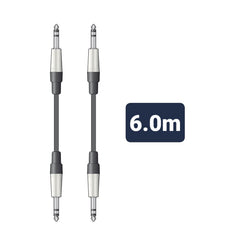 2x câbles stéréo Chord 1/4" Jack vers Jack (6 m)