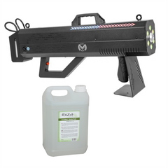 Mac Mah Fog Blaster 1500 RGB Handheld Portable 1500W Smoke Machine inc 5L Fluid
