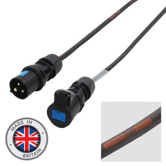 Câble LEDJ 10m 1,5mm 16A Mâle - 16A Femelle, PCE Minuit